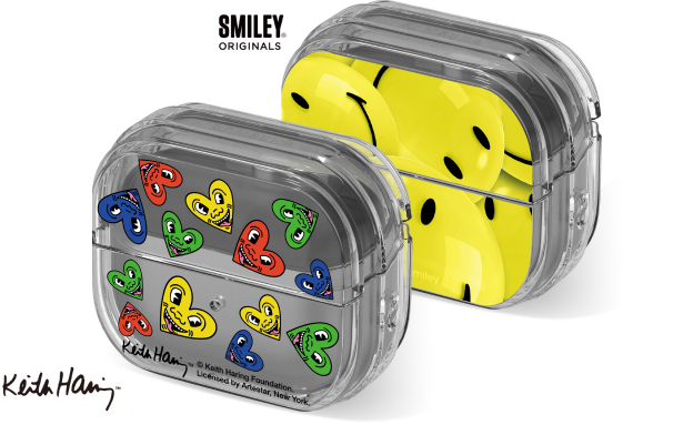 Trasparent cases for buds featuring Mickey Mouse & Keith Harring desings