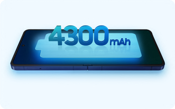 Illustration of large battery inside Z Flip7