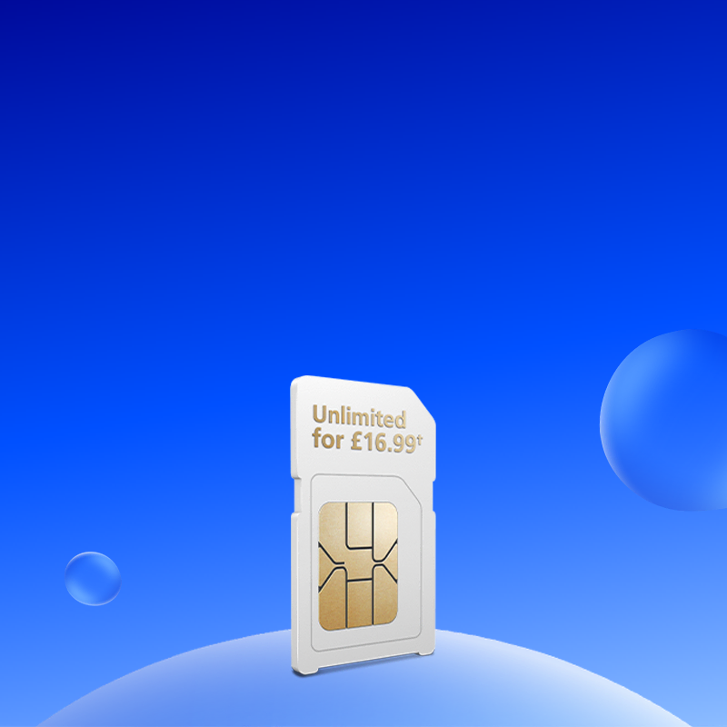 SIM Card with Unlimited for £16.99