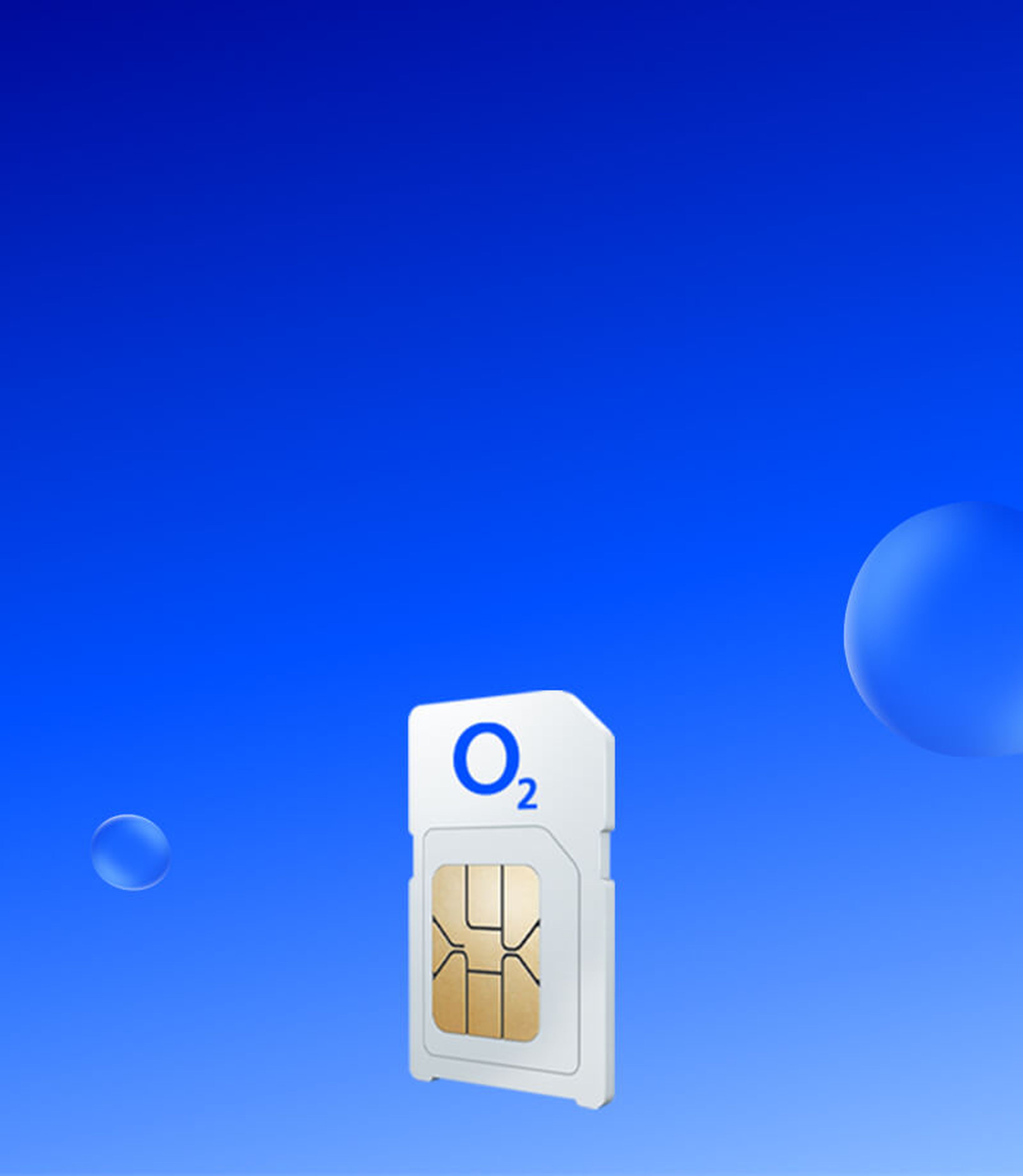 SIM cards blue background