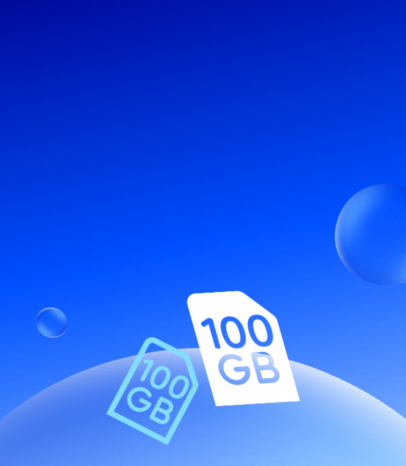 SIM card with 100GB for £19.99