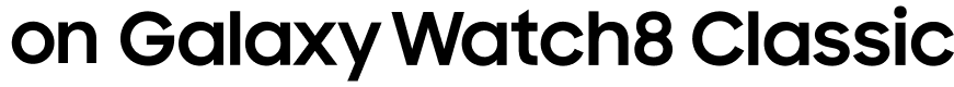 Galaxy Watch 8 official lettermark