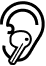 earbud inside ear icon