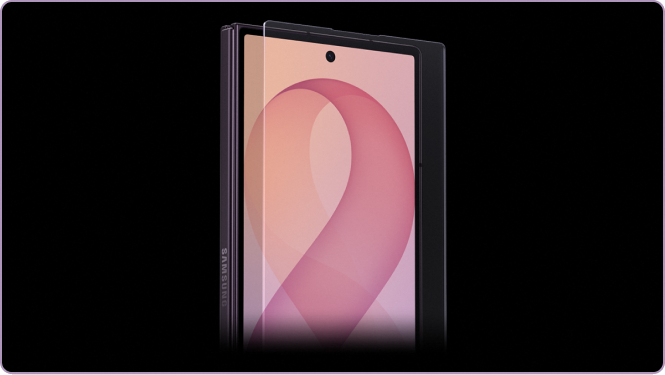 Illustration showing the Galaxy Z Fold8 Ultra's slim design